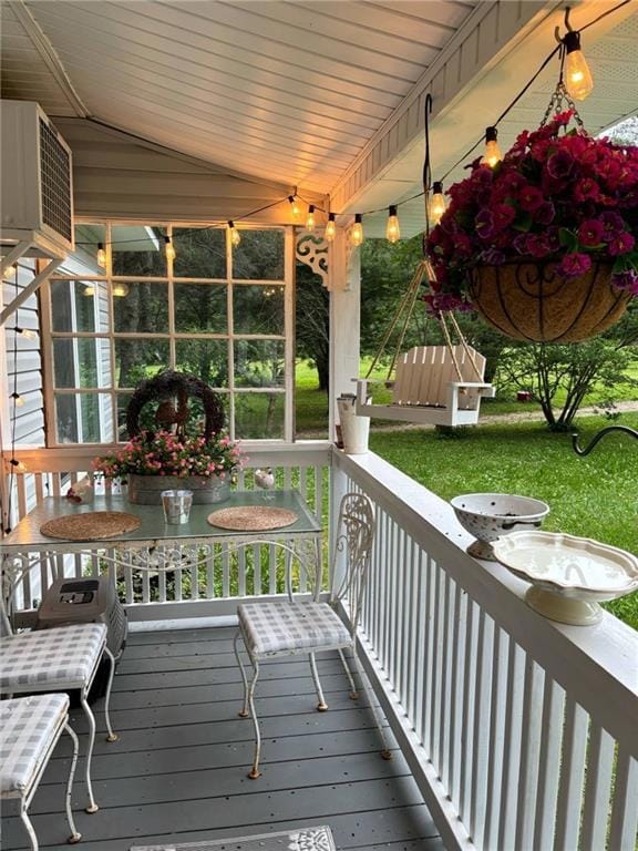 Deck with a porch