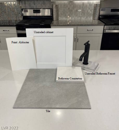 Selected finishes.