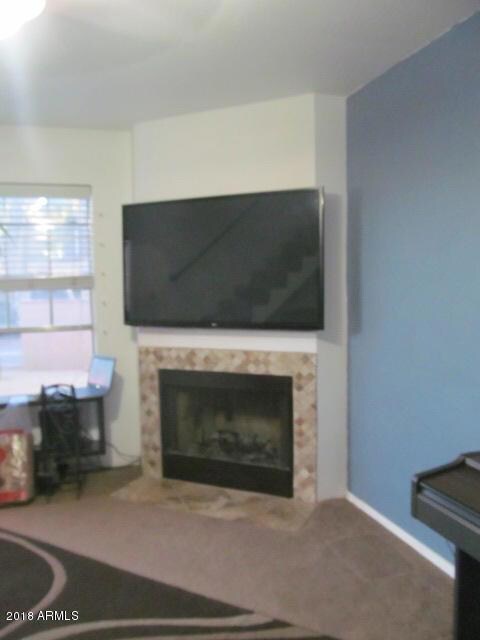 Fireplace and TV