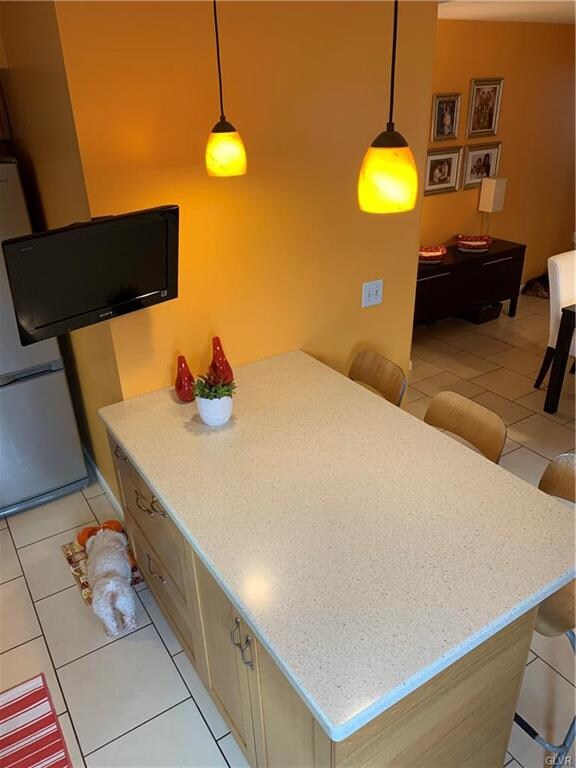 Peninsula with Corian top. Dog not included :)
