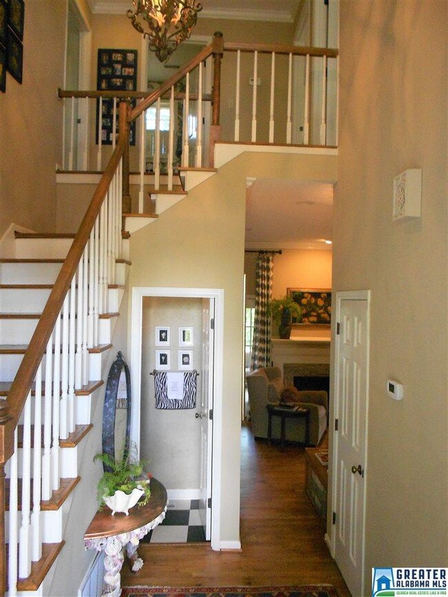 As you enter you are greeted by a two story foyer.