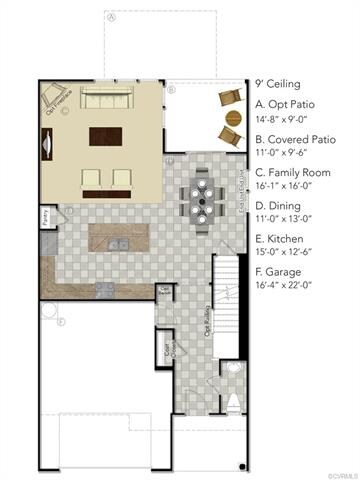 FIRST FLOOR - This home includes the rear screened