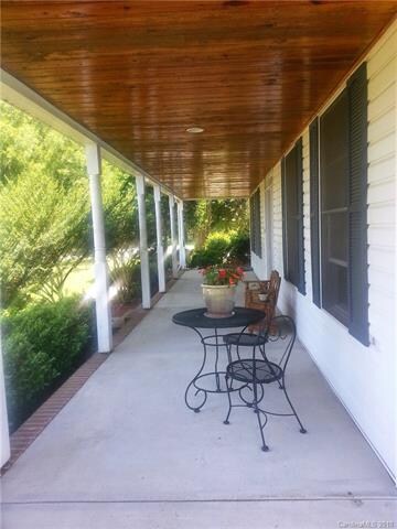 Beautiful Tongue and Groove ceiling on this covere