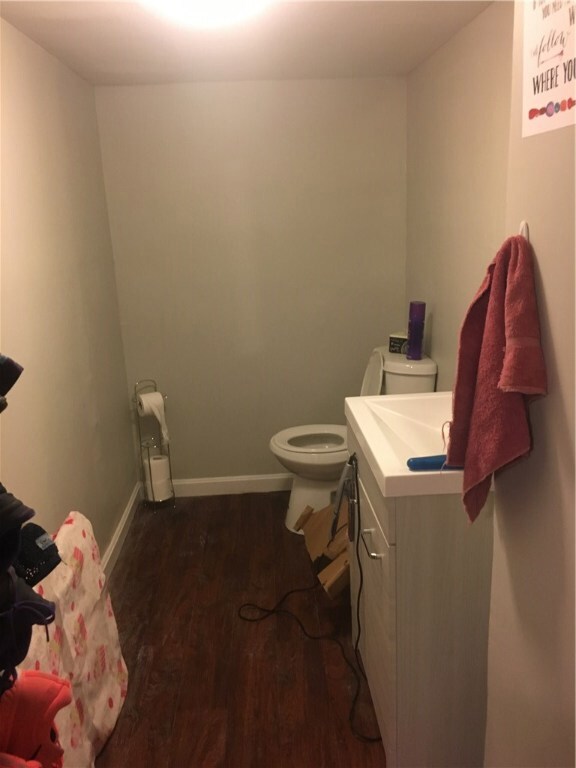 Half bathroom in basement