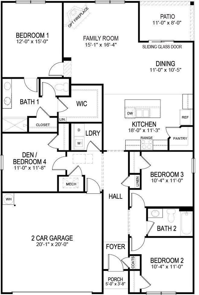Cali Floor Plan Horton E