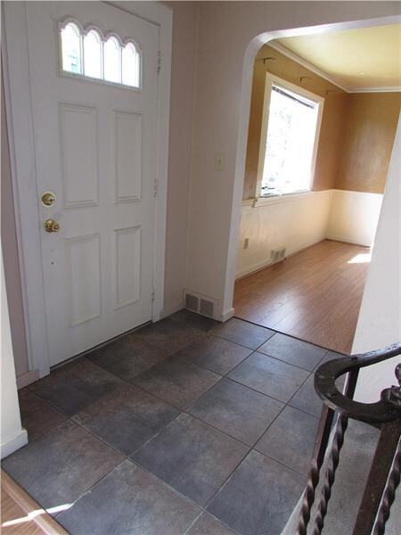 slate floor entry