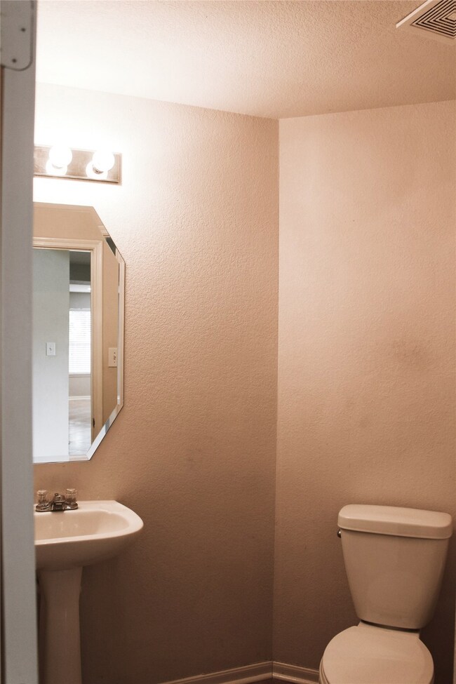 First floor powder room.