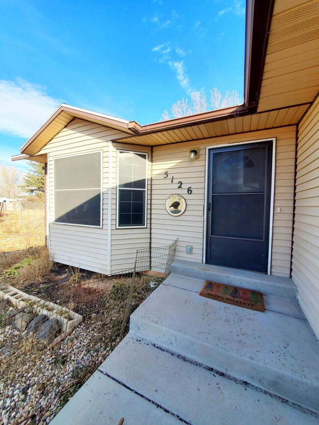 Front door and entryway