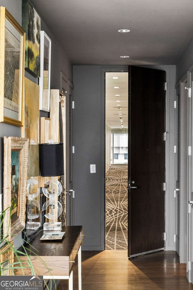 Welcome home to unit 1702, a sophisticated city home in the sky! The largest one bedroom in Atlanta!