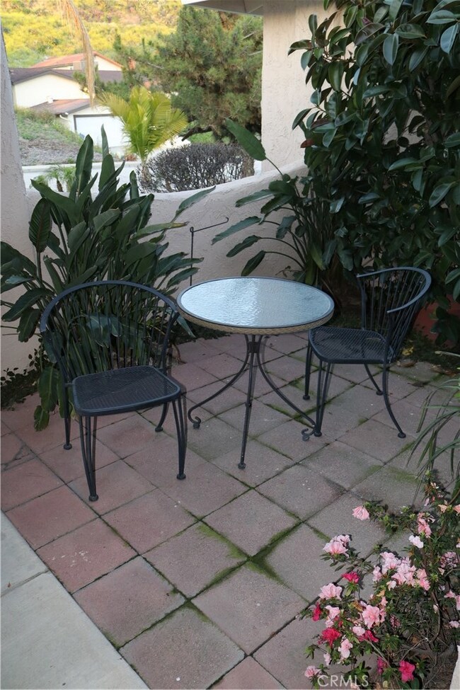 courtyard off the entry