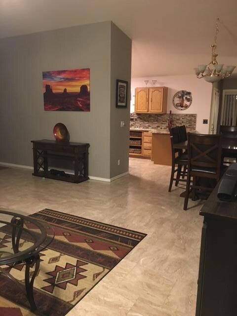 Living Room into Kitchen
