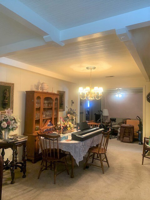 There's a large doorway between the Dining Room an