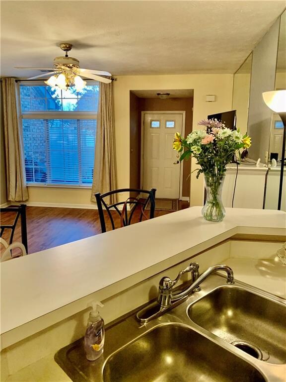 View from kitchen to GR