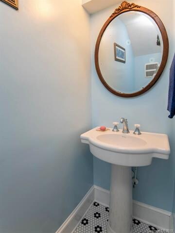 Main floor powder room.