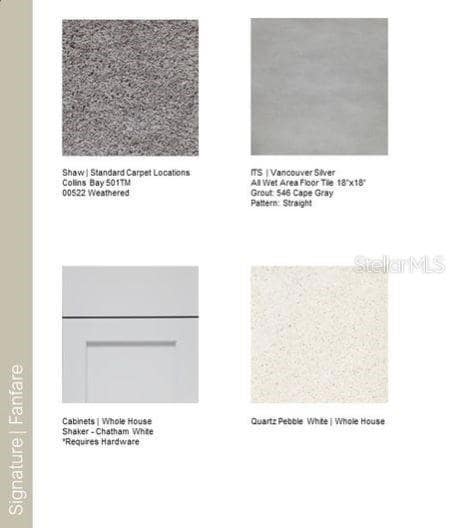 Design Selections ~ Home is under construction, selections are subject to change