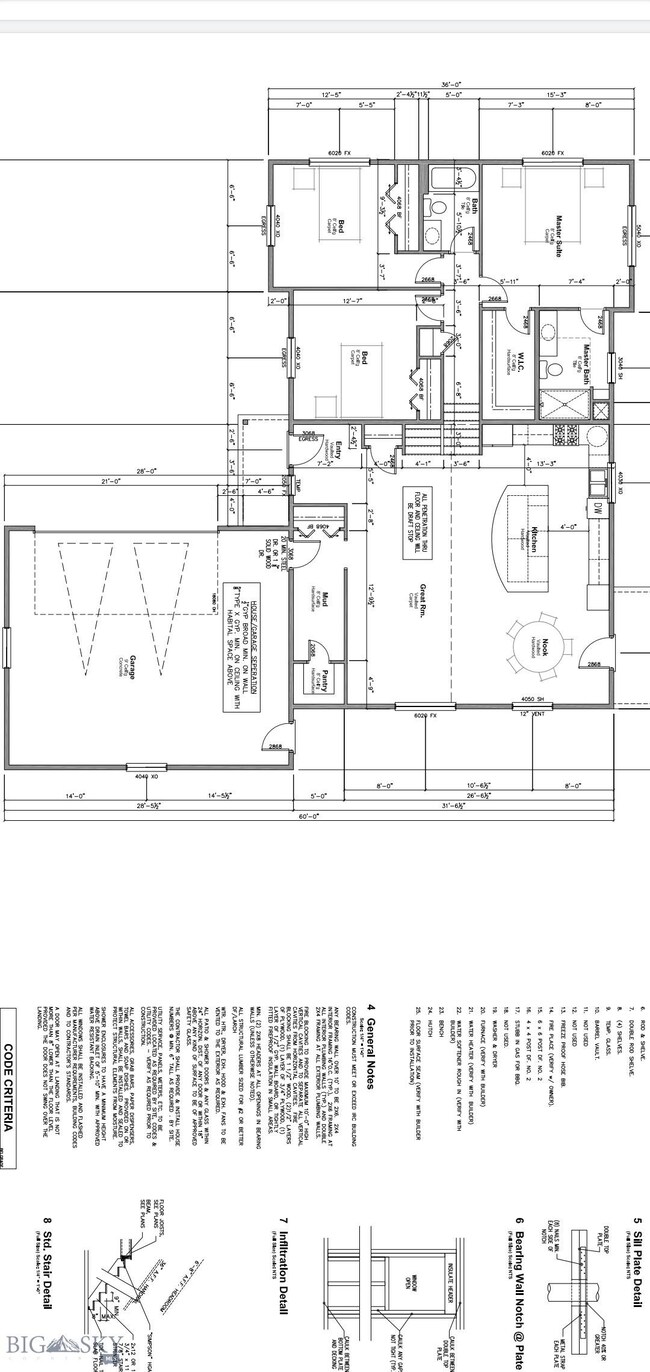 Main Level Floor Plan- pantry is half bath