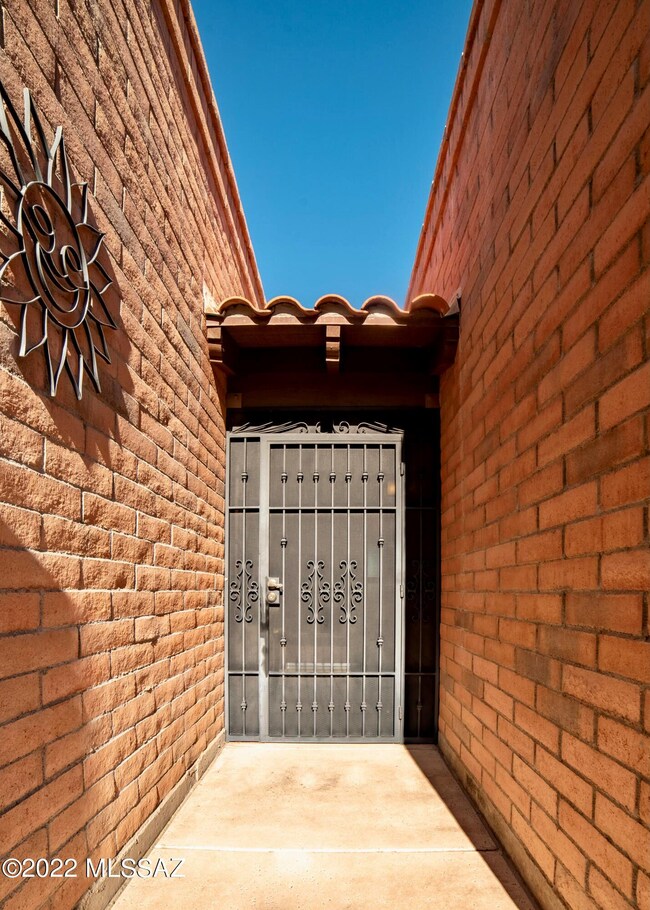 Wrought iron screen door