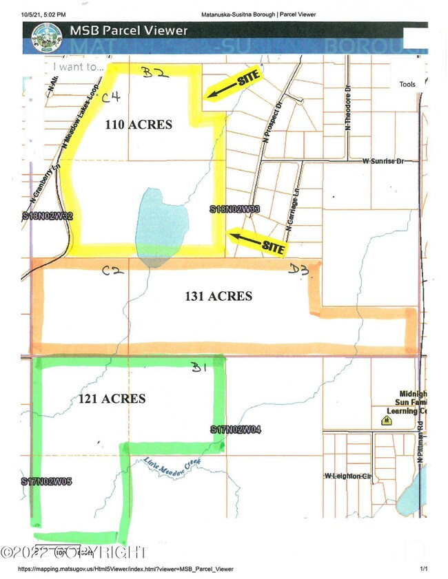 Area tax map B002 & C004