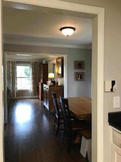 This breakfast is a perfect casual dining spot between the Living and Kitchen