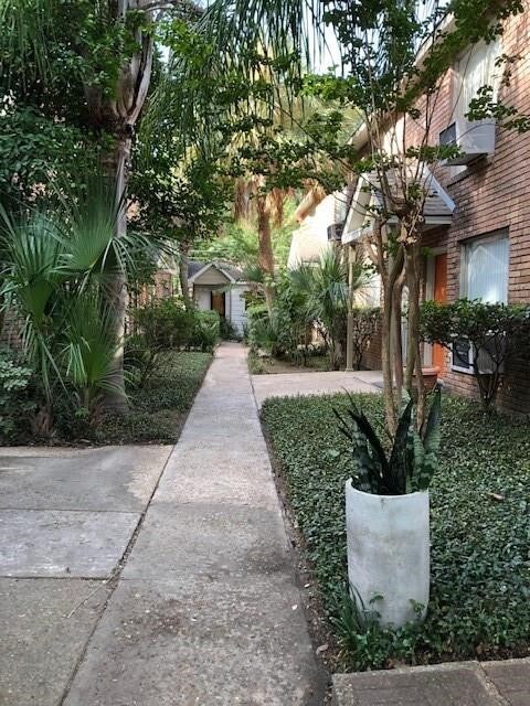 View of the courtyard from entrance gate.