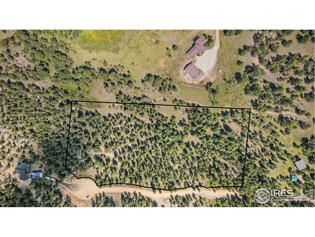 Aerial View of Land with lot lines