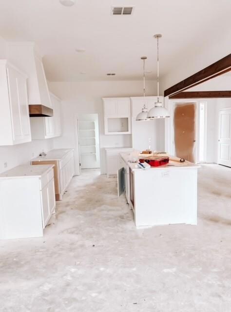 dining area connected to kitchen