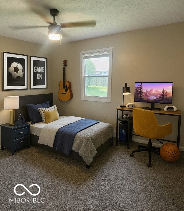 Bedrooms 2 and 3 are large enough to accommodate queen size beds while still having plenty of space for desks.
