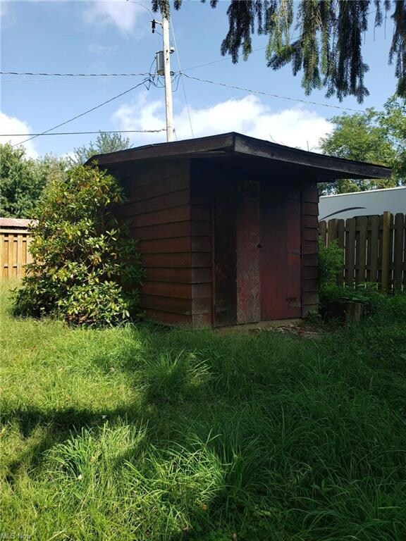 Shed in back yard