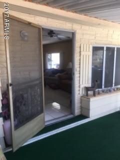 Patio looking in screen
