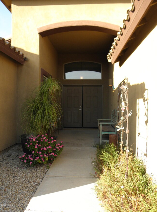 Private Covered Entry Porch