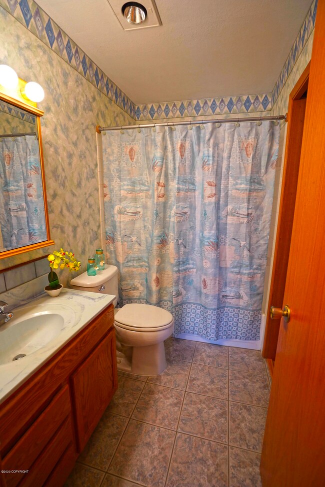 bathroom up.