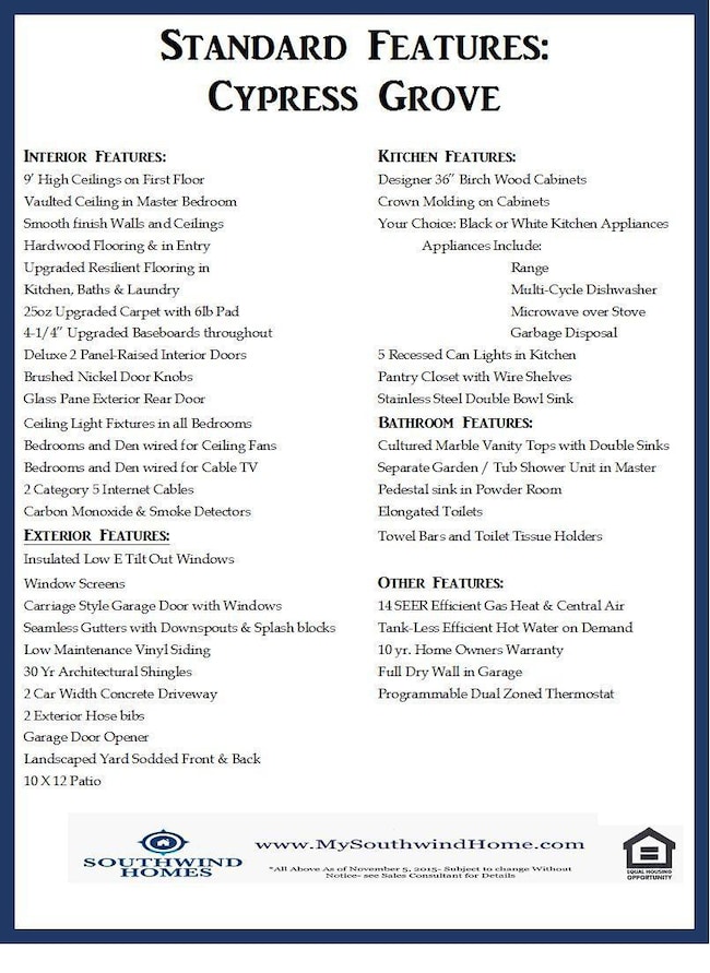 Standard Features