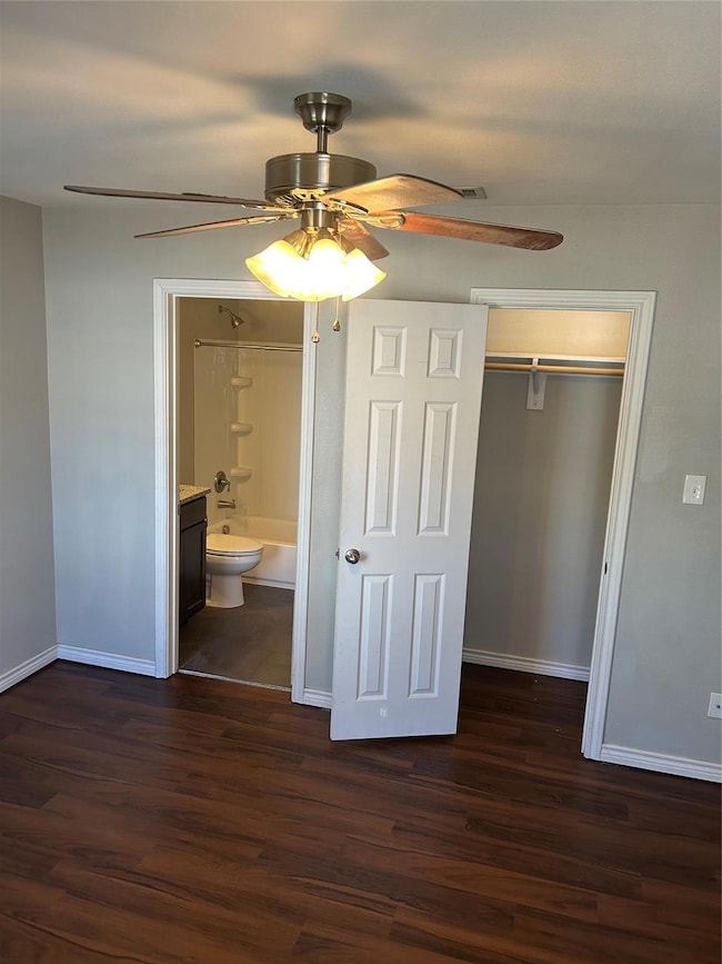 Unfurnished bedroom 1 featuring a closet, ceiling 