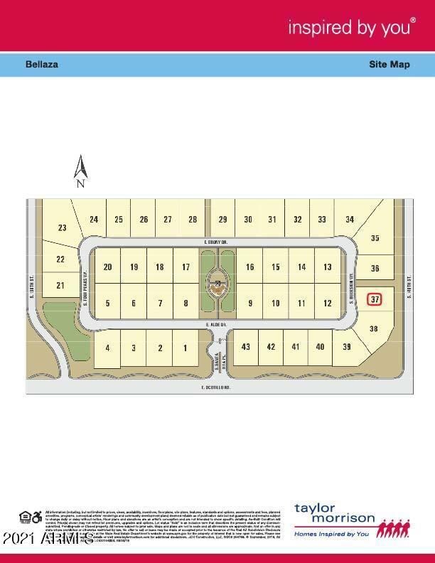 Bellaza site map for SPEC lot 37
