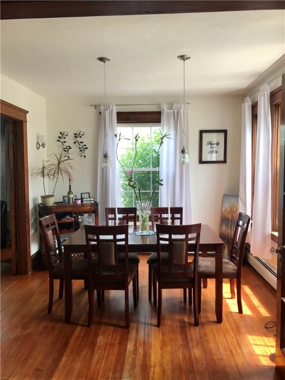 Dining Room with French Paned Double Doors