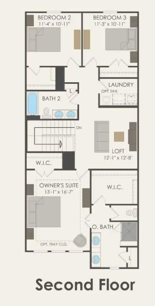 Pulte Homes, Waller floor plan