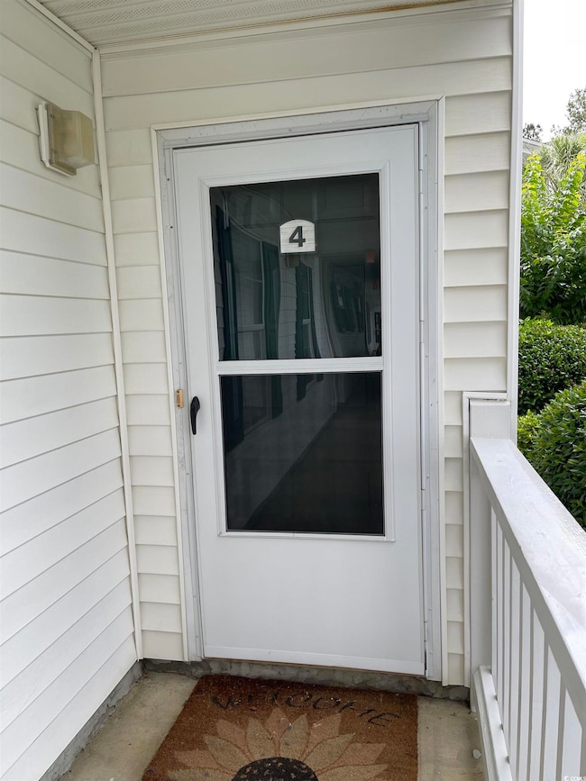 View of entrance to property