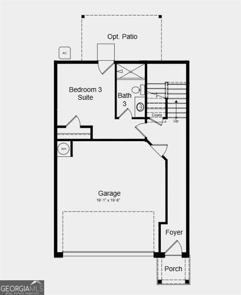 Lower Level Floor Plan - Additional highlights include: laminate stair treads and an open stair rail
