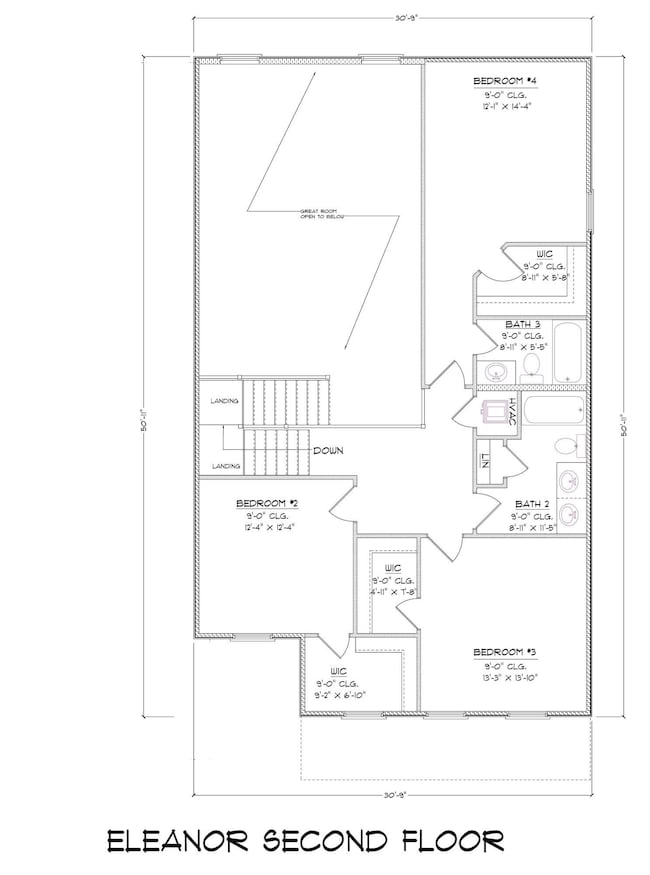 ELEANOR SECOND FLOOR FLOOR PLAN