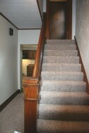 open staircase in foyer