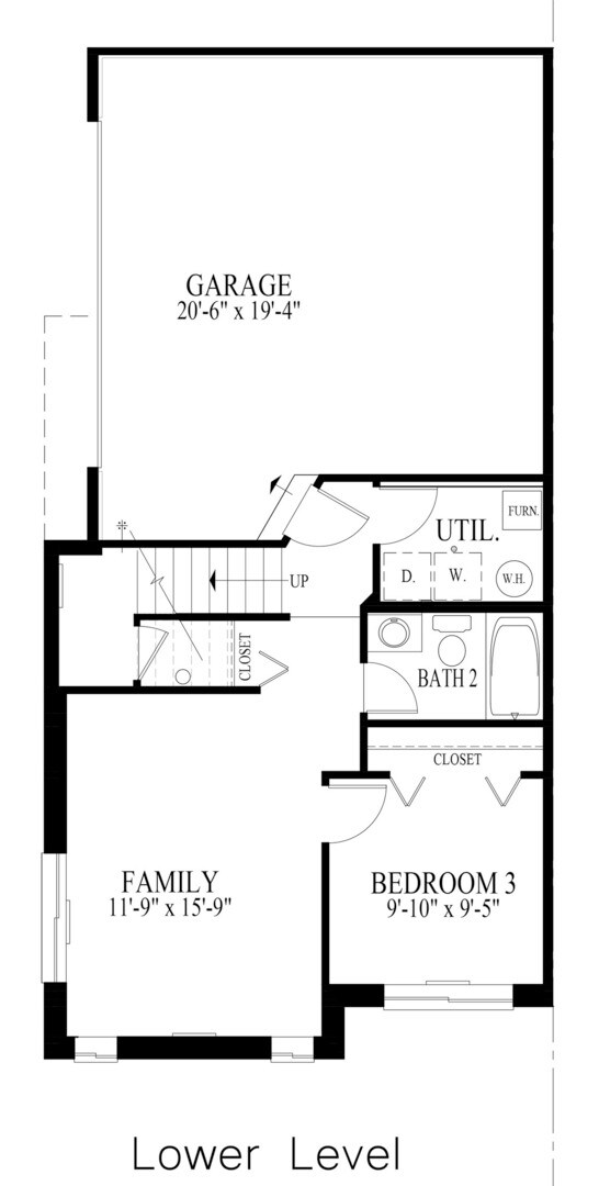 Floor plan layout- lower level