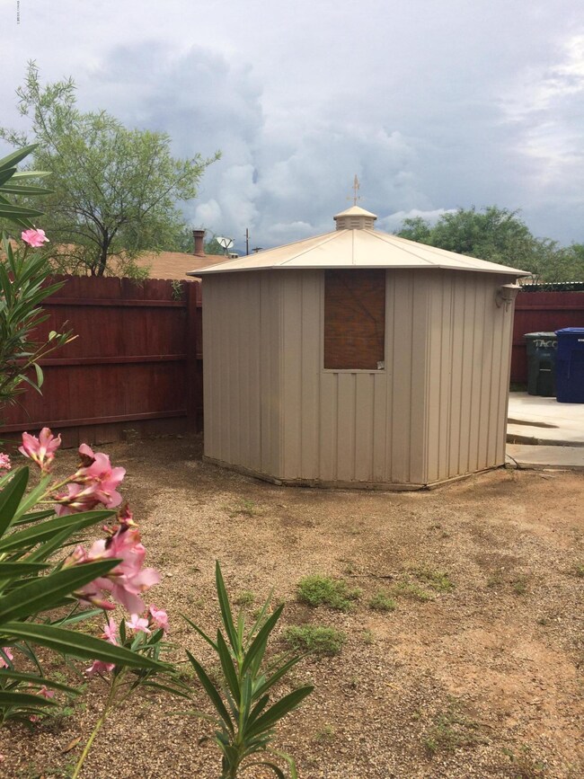 Back yard storage shed