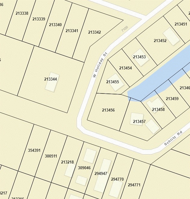 This map shows the subject property labeled 354391