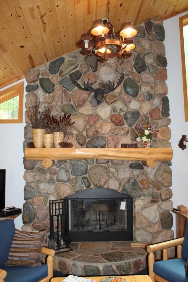 Field Stone Fireplace