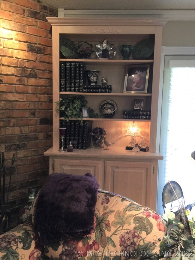 Another custom built bookcase in living room!