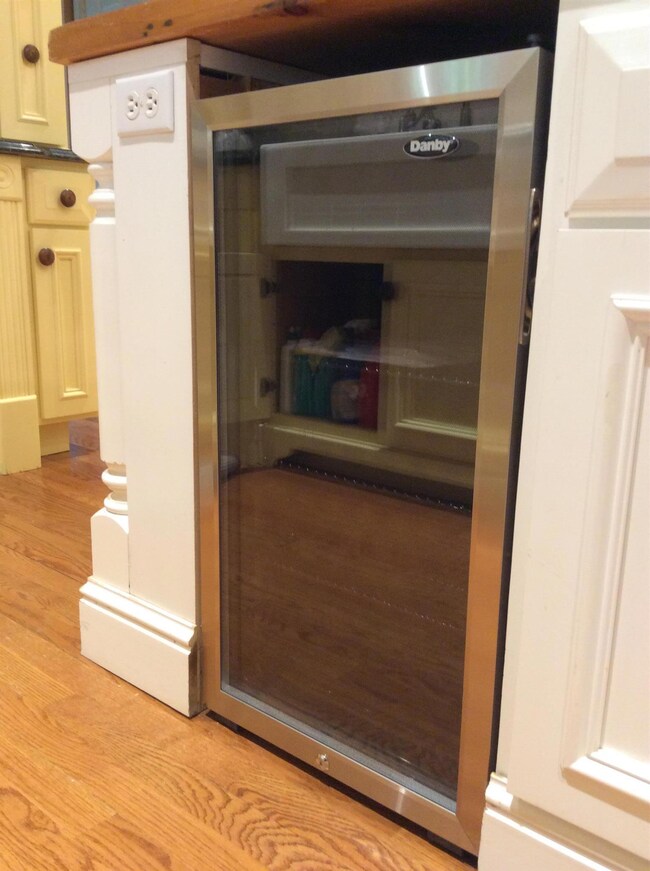 Mini fridge perfect for your wine collection.