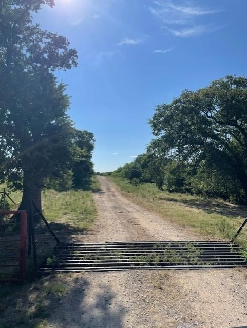 View of road with a rural view