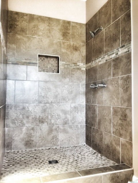 Master shower