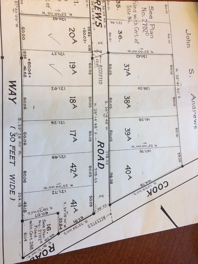 Subdivision plan