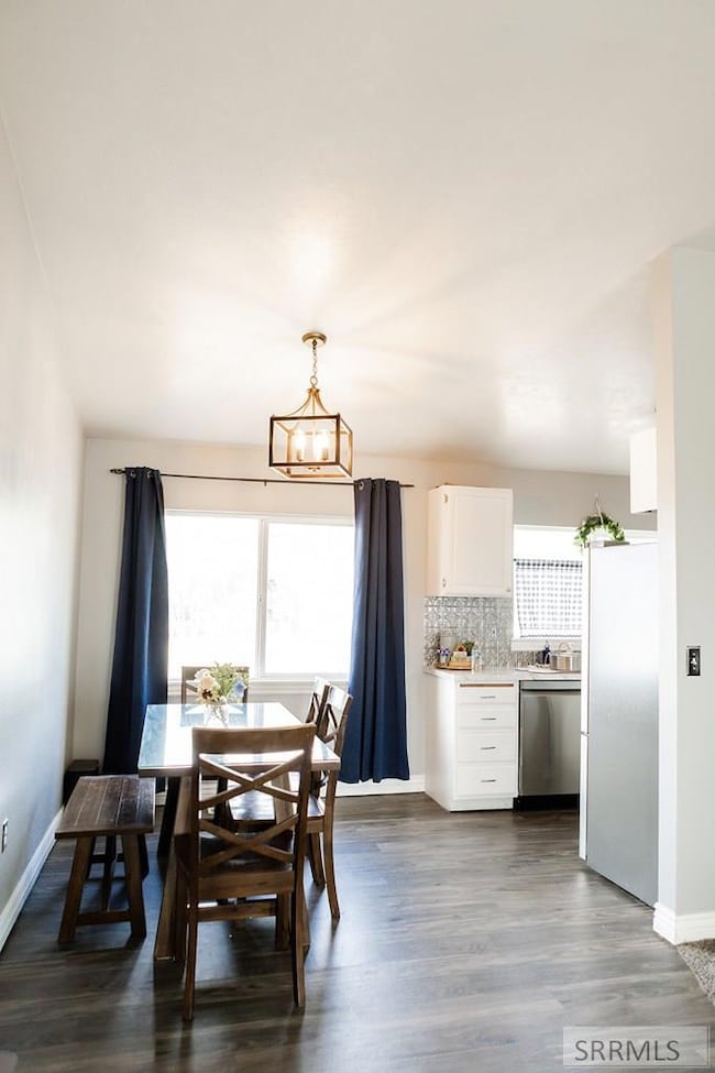 peek into the dining area